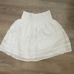white preppy skirt